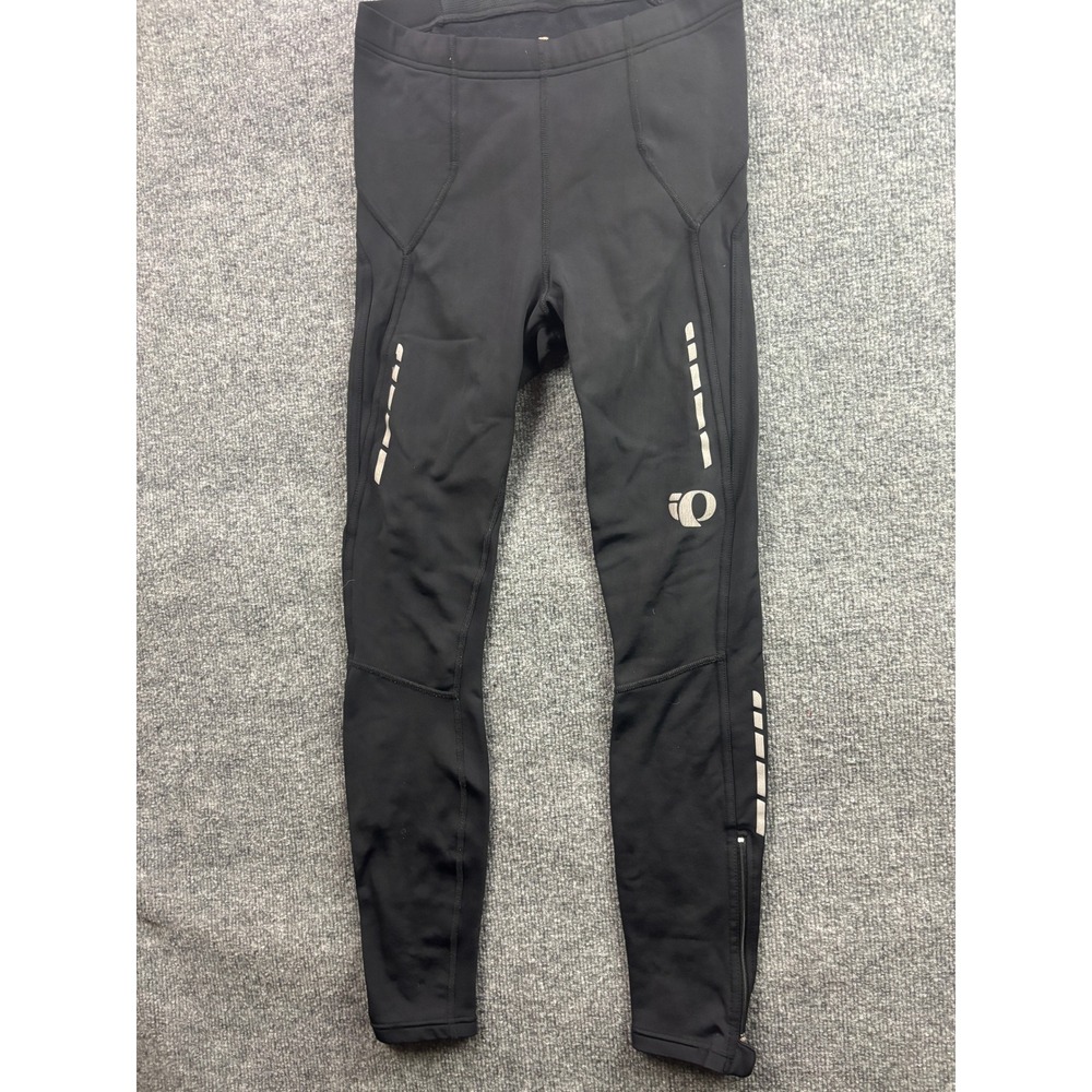 Pearl Izumi Cycling Tights Womens Medium Black Elite Thermal Reflective Leggings